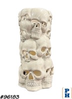 Candle Holder, Column of Skulls