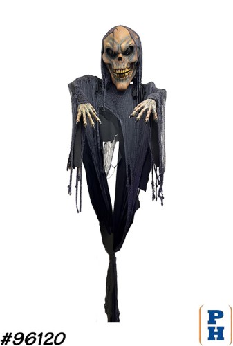 Life-Size Figure, Flying Skull with Arms