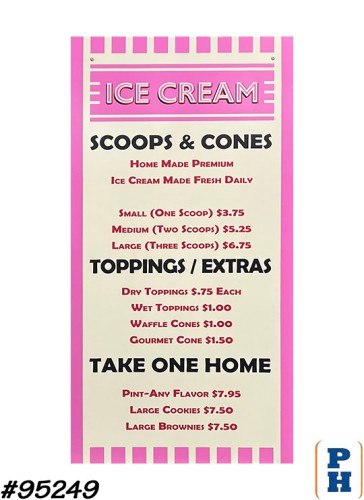 Menu Sign