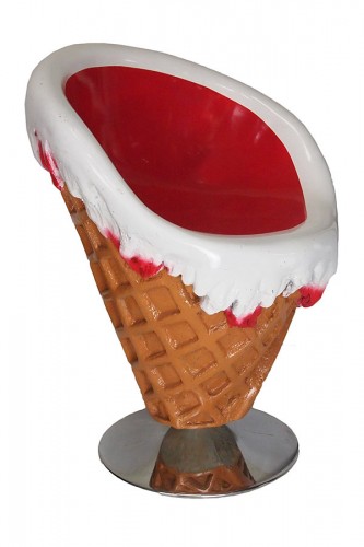 Ice Cream Cone Chair in Ice Cream Yogurt Candy