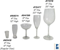 Oversize Glasses, Beer, Wine, Champagne 