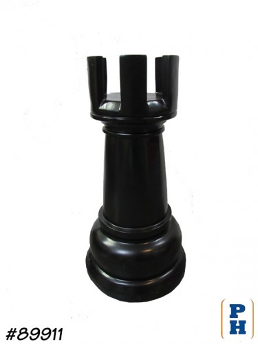 Oversize Chess Piece, Black Rook