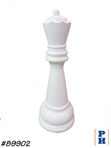 Oversize Chess Piece, White Queen