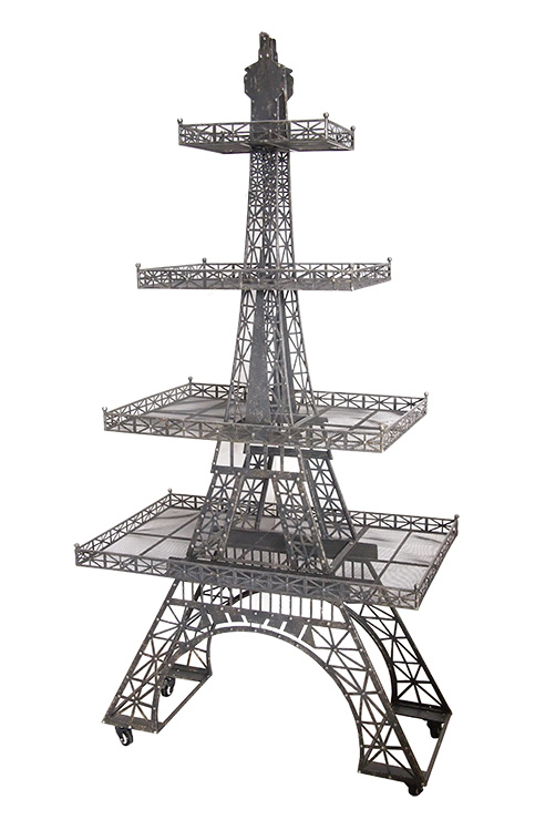 Eiffel tower shop display shelf