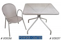 Table & Chair, Powder Coated