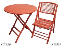 bamboo table & chair