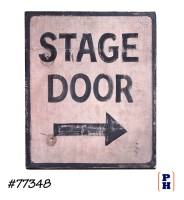 Stage Door Sign