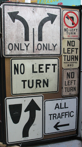 Traffic Signs (Panel #06), Turn
