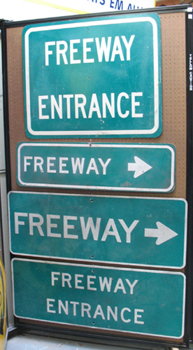 Traffic Signs (Panel #13), Freeway