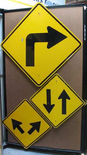 Traffic Signs (Panel #17), Right Turn & Arrow