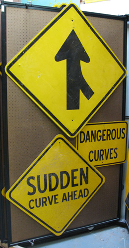 Traffic Signs (Panel #20), Arrow, Curve