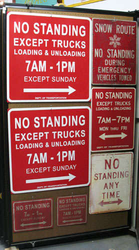 Traffic Signs (Panel #36), No Standing