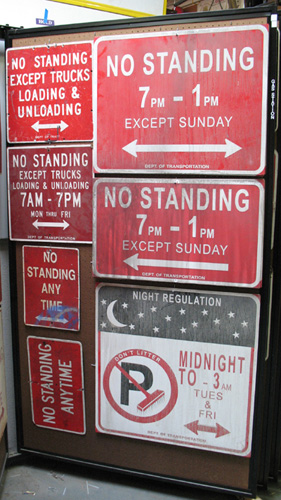 Traffic Signs (Panel #37), No Standing