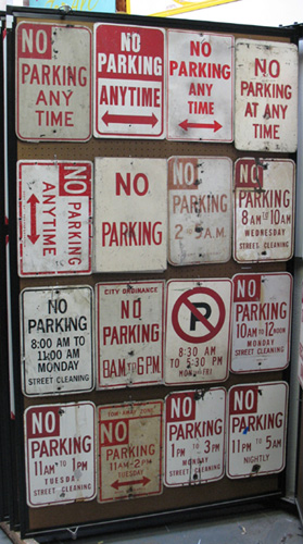 Traffic Signs (Panel #38), No Parking