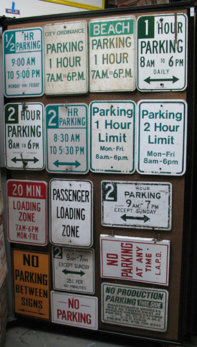 Traffic Signs (Panel #41), Timed Parking, No Parking