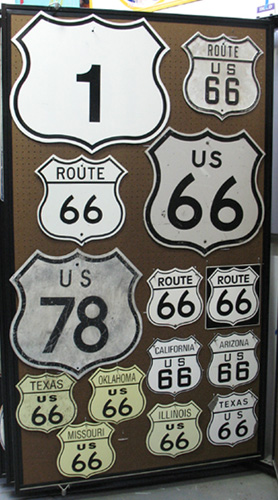 Traffic Signs (Panel #48), Route 66 & Others