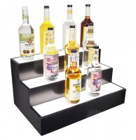 Lighted Liquor Bottle Step Display