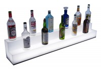 Lighted Liquor Bottle Step Display