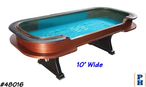 Craps Table, 10` Wide