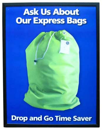 dry cleaning sign