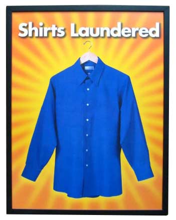 dry cleaning sign