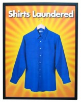 dry cleaning sign