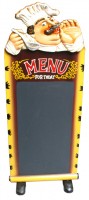 chef menu chalkboard