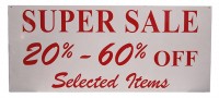 Sale sign