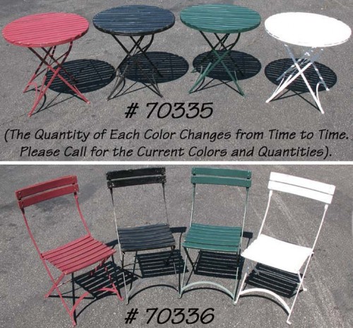 Bistro Table and Chair