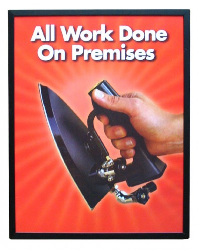 dry cleaning sign