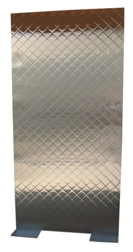quilted metal wall section
