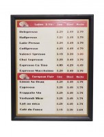 menu board