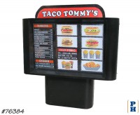 Drive Thru Menu Sign