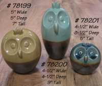 decorative ceramic owls