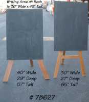 easel menu chalkboard