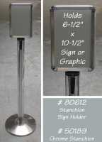 Stanchion Sign Holder
