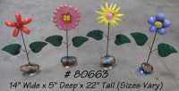 Metal Flower Figure