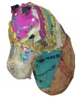 patchwork fabric horse head