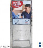Flu Shot Sign with Stand