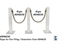 Rope for Pier Piling / Stanchion Post