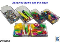 Plexi Bin with Small POP Items