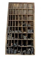 Printing Press Spacer Block Cabinet