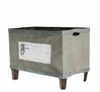 Canvas and Wire Basket - Bin