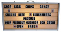 Lighted Letter board Sign