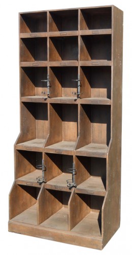 open face wine cabinet