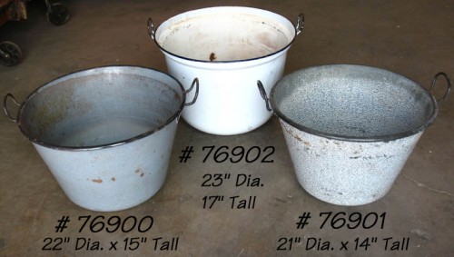 porcelain steel cauldron