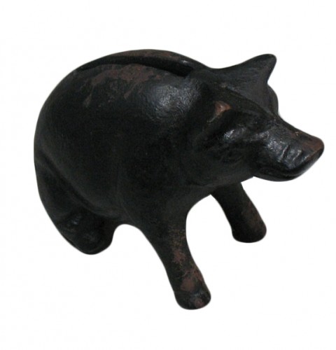 pig business card holder - paperweight