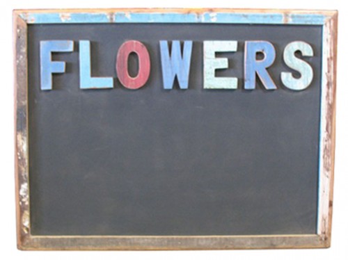 Flowers Chalkboard