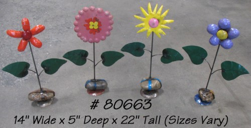 Metal Flower Figure