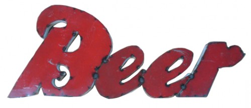 Metal Beer Sign